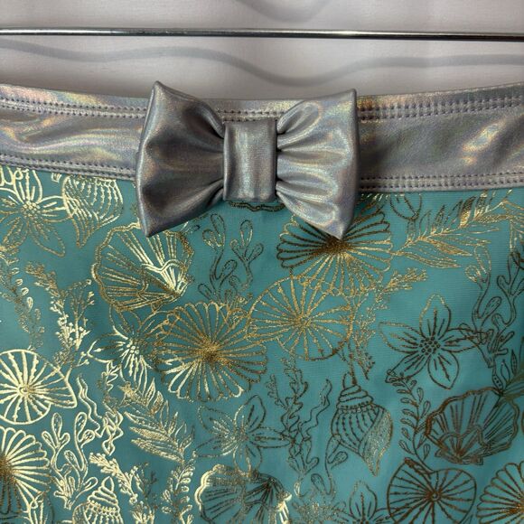 Disney Store Girls Med / 8 Ariel Little Mermaid Deluxe Adaptive 3 Piece Swim Set - Picture 12 of 16